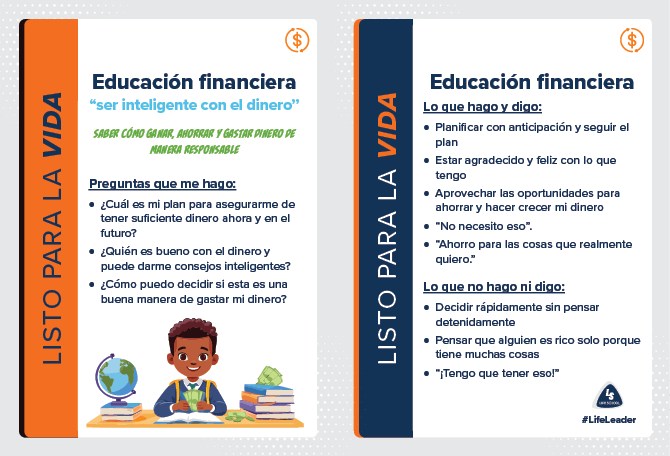 LL Action Card Elementary - Financial Literacy - Spanish